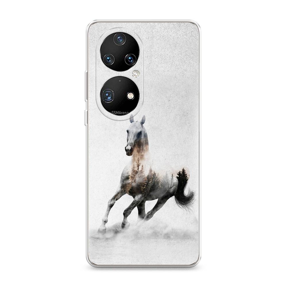 

Чехол Awog на Huawei P50 Pro "Лошадь лес", Разноцветный, 6105050-2