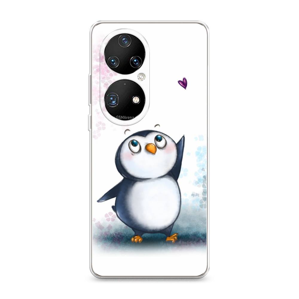 

Чехол Awog на Huawei P50 Pro "Пингвин и сердечко", Разноцветный, 6105050-1