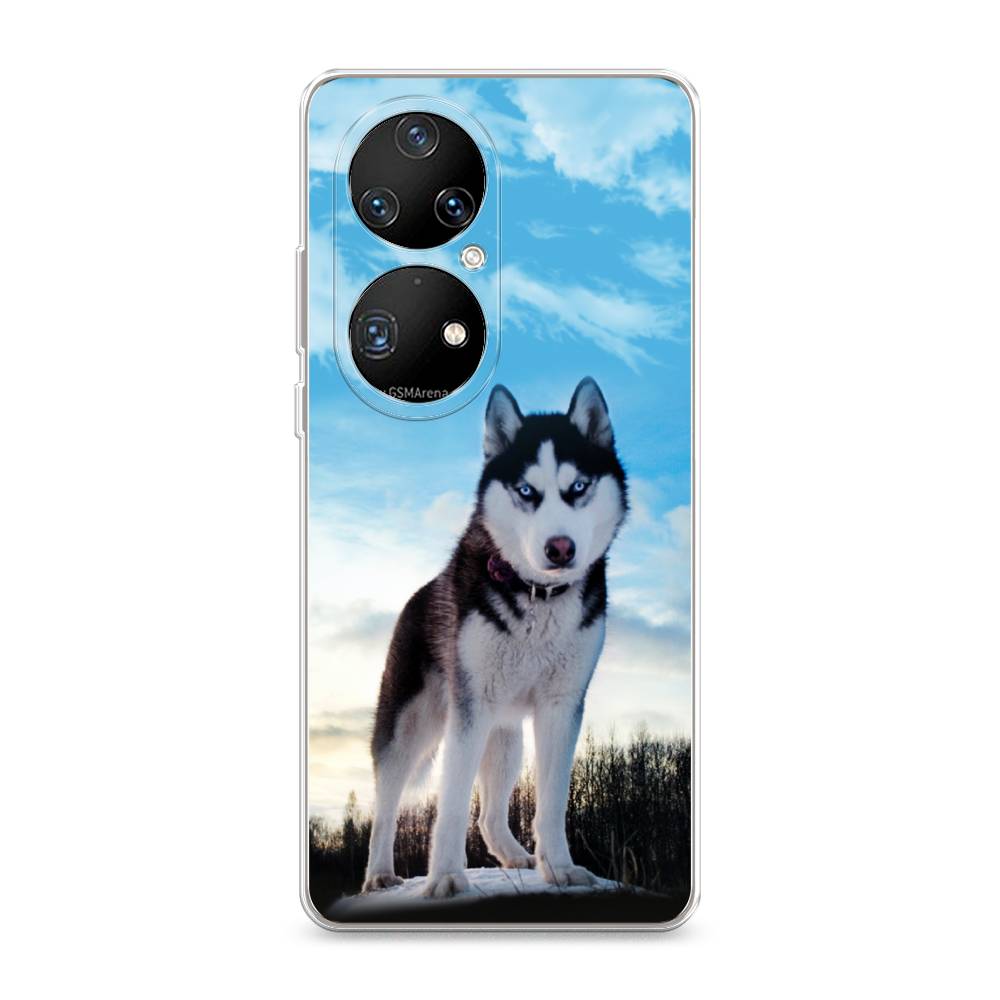 

Чехол Awog на Huawei P50 Pro "Хаски 3", Разноцветный, 6105050-2