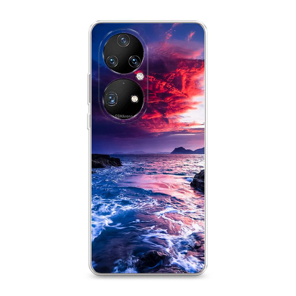 

Чехол Awog на Huawei P50 Pro "Волны 1", Разноцветный, 6105050-4