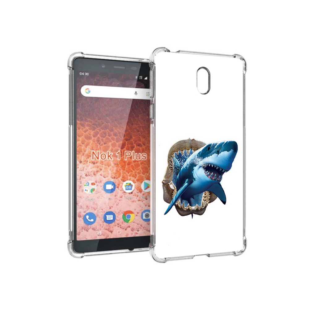 

Чехол MyPads Tocco для Nokia 1 Plus челюсти (PT129147.112.675), Прозрачный, Tocco