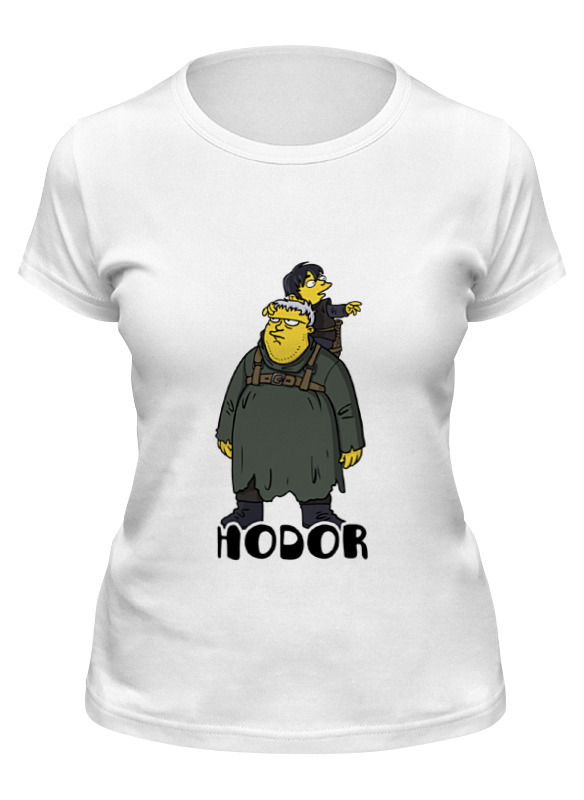

Футболка женская Printio Game of thrones - hodor белая M, Game of thrones - hodor