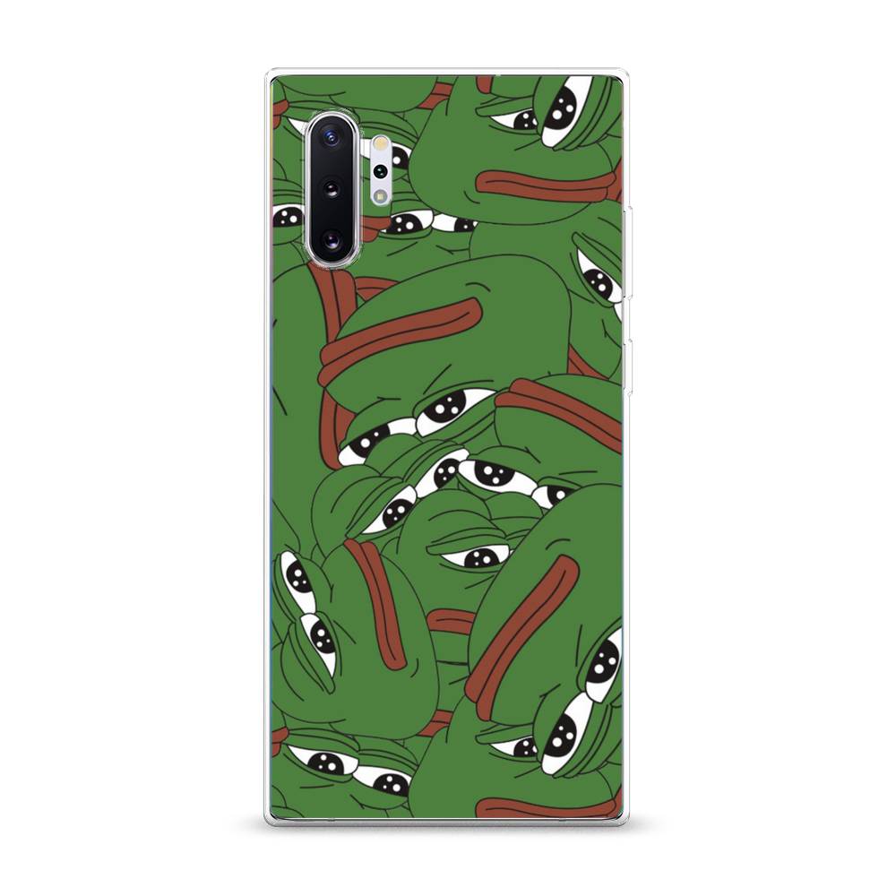 

Чехол Awog на Samsung Galaxy Note 10 Plus "Печальный frog", Разноцветный, 28550-9