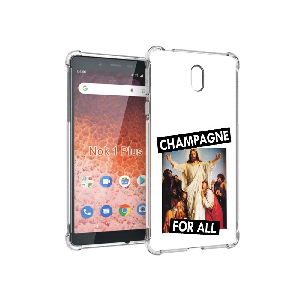 

Чехол MyPads Tocco для Nokia 1 Plus шампанское (PT129147.112.697), Прозрачный, Tocco