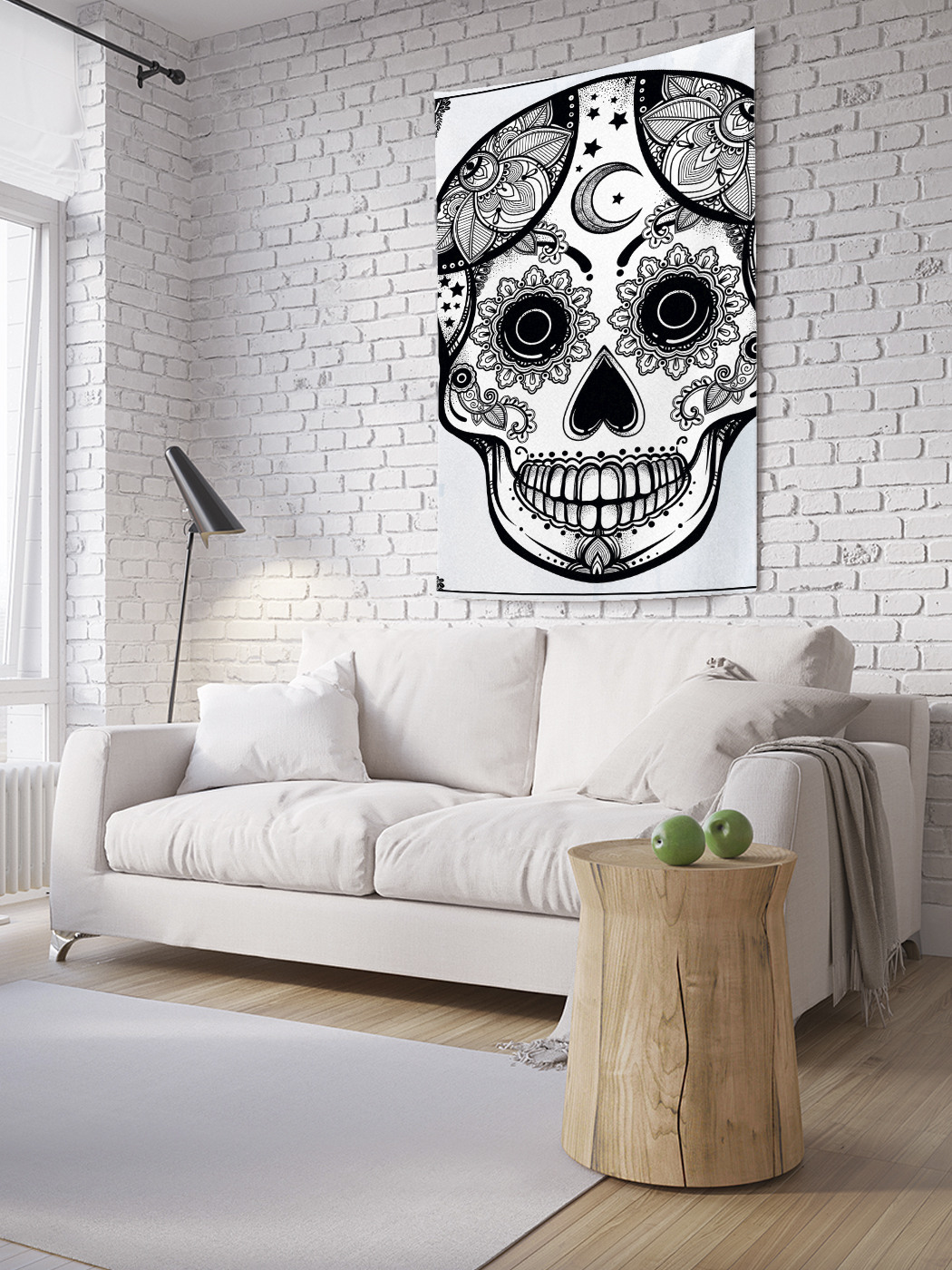 

Вертикальное фотопанно на стену JoyArty Сахарный череп 150x200 см, Сахарный череп