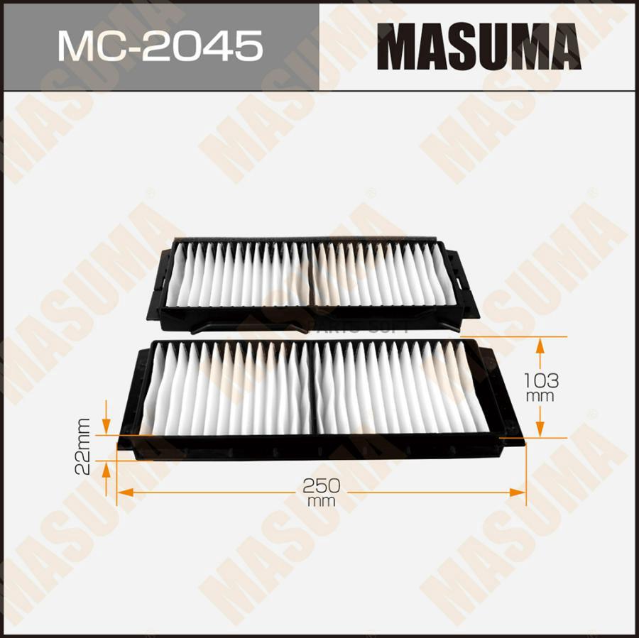 

MASUMA Фильтр салона MASUMA MC2045 1 40 1шт