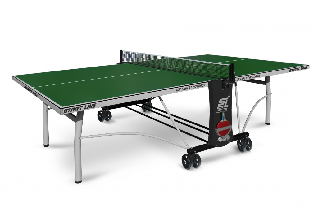 фото Теннисный стол start line top expert outdoor зеленый с сеткой