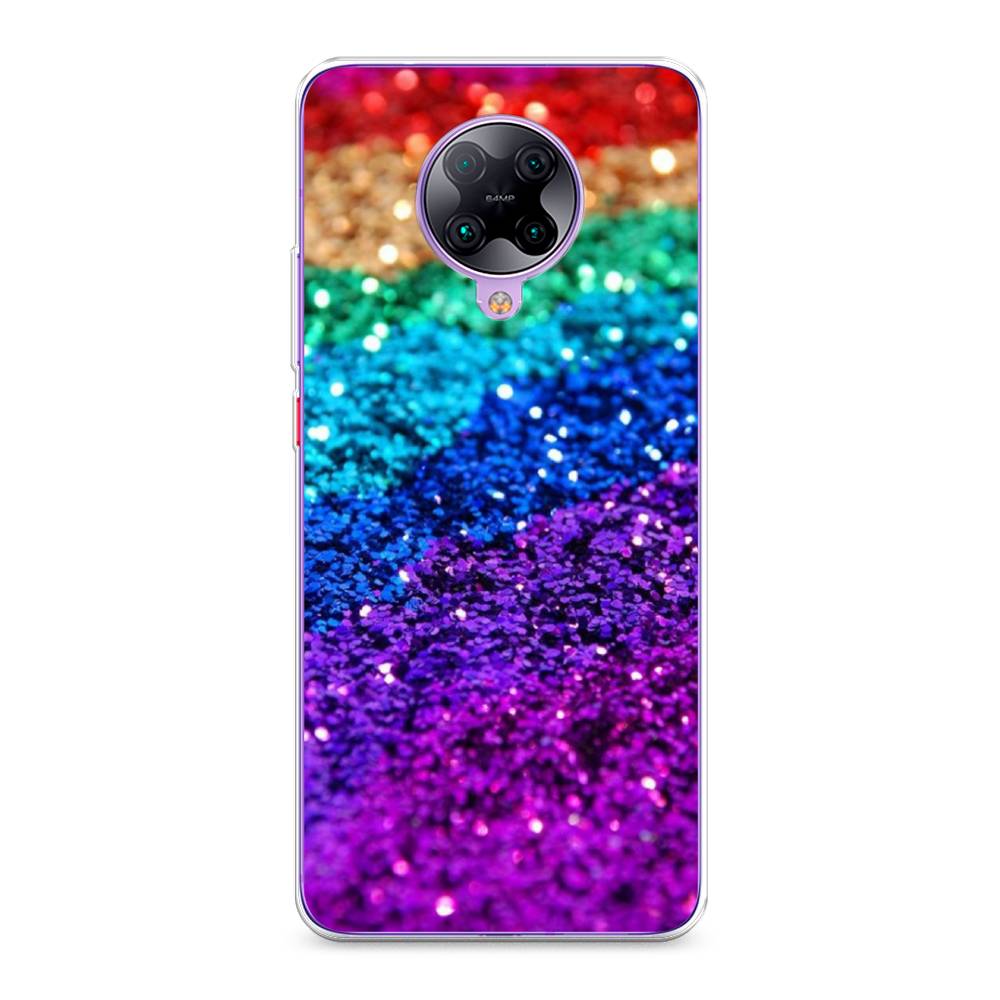 

Чехол Awog на Poco F2 Pro/Redmi K30 Pro "Блестящая радуга рисунок", 37050-3