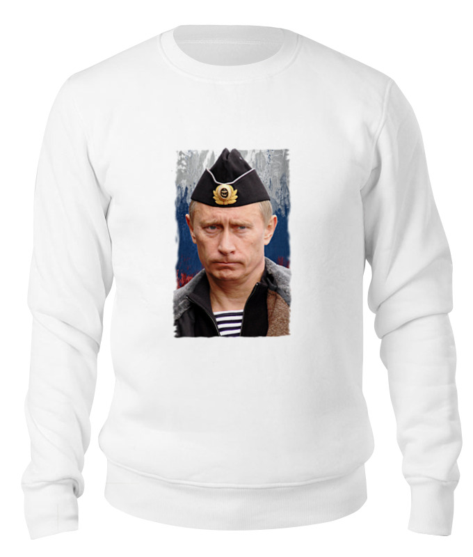 

Свитшот унисекс Printio Putin белый XS, Putin