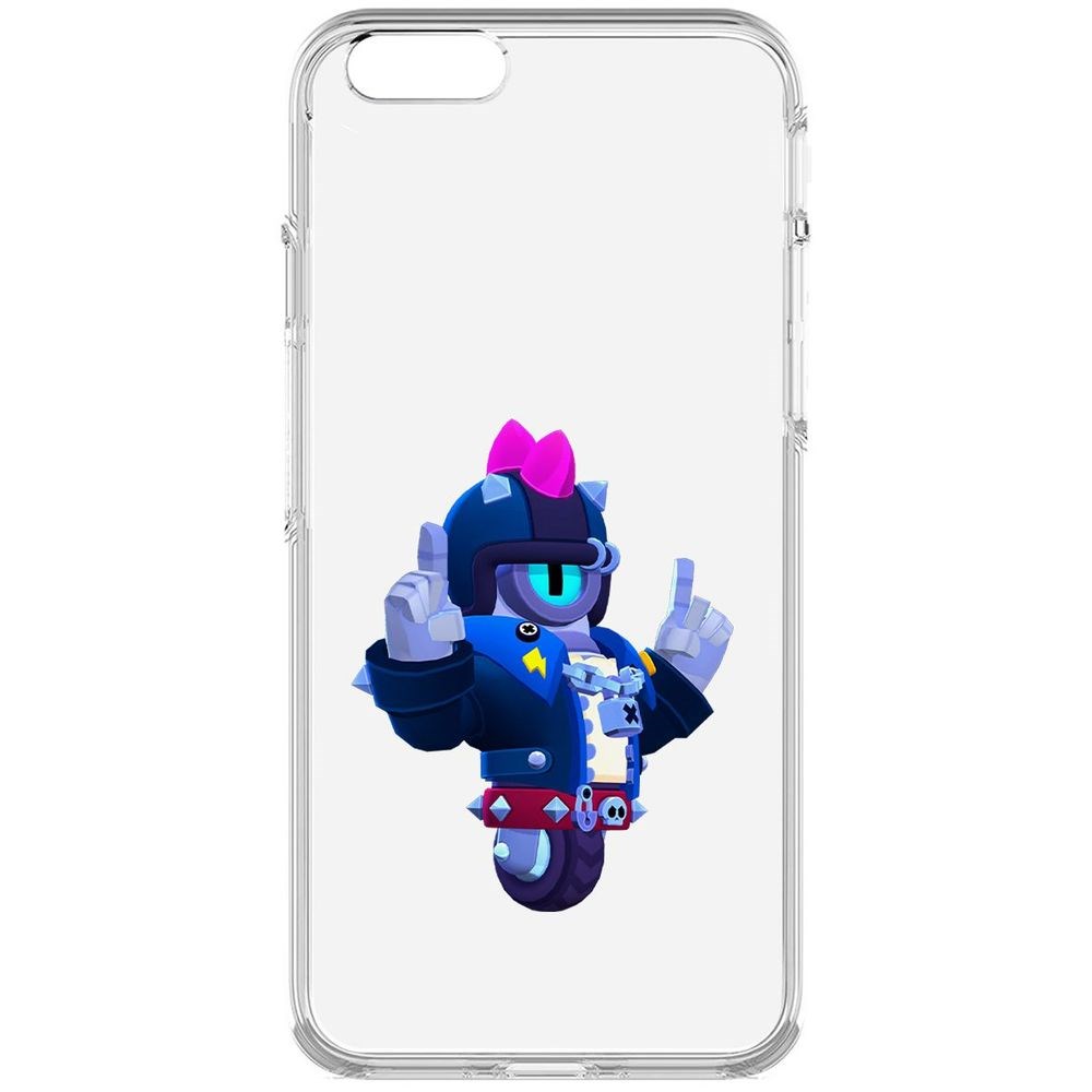 

Чехол-накладка Brawl Stars-Дикий Сту для iPhone 6, Прозрачный
