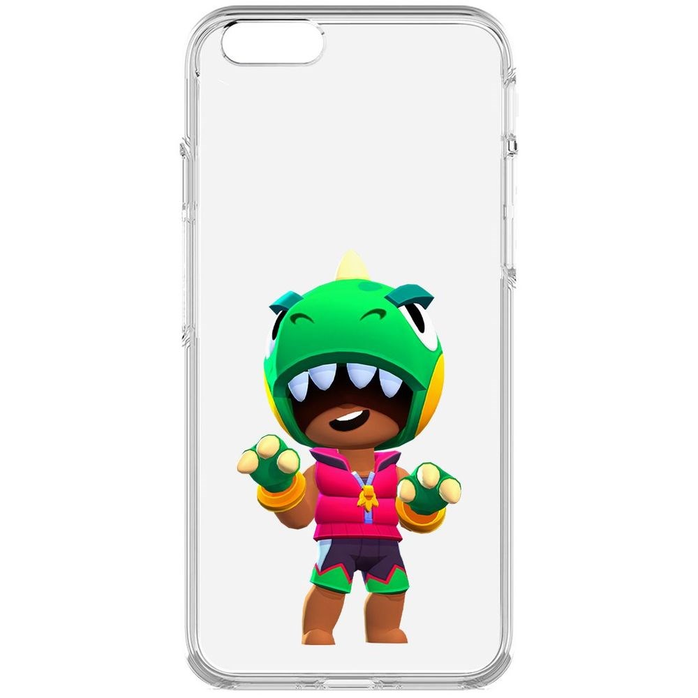 Чехол-накладка Brawl Stars-Дино Леон для iPhone 6