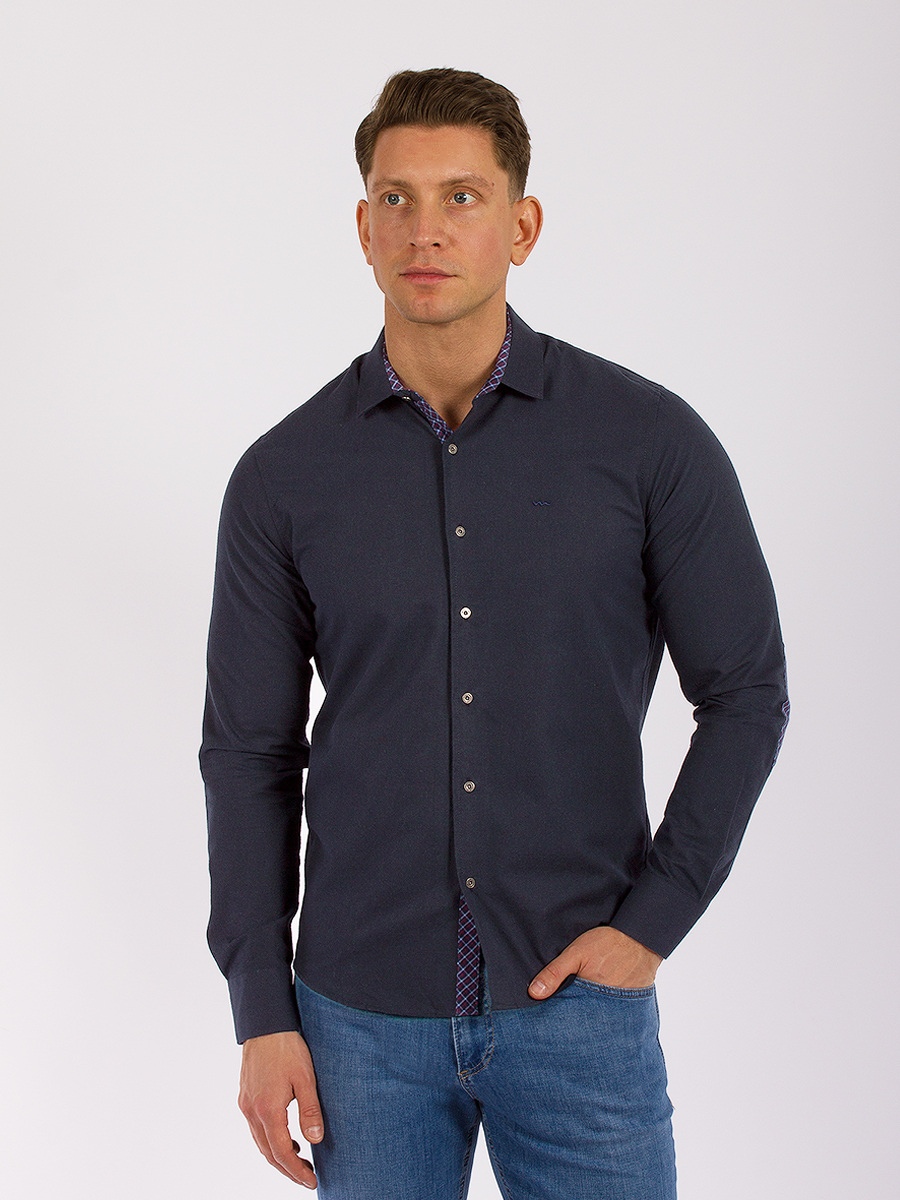 

Рубашка мужская PANTAMO GD31600034 синяя 5XL, Синий, GD31600034