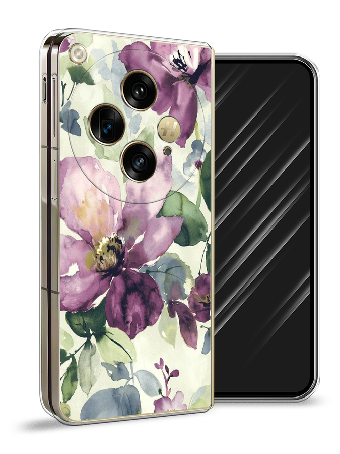 

Чехол Awog на Oppo Find N3 "Сиреневые цветы-акварель", Фиолетовый, 2515550-1