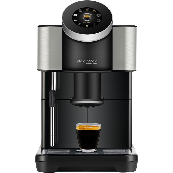 Кофемашина автоматическая Dr.coffee Proxima H1 черный охладитель для молока dr coffee proxima sc08