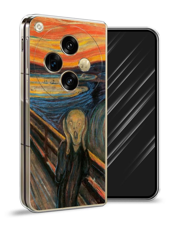 

Чехол Awog на Oppo Find N3 "Крик", Оранжевый;синий;серый, 2515550-1