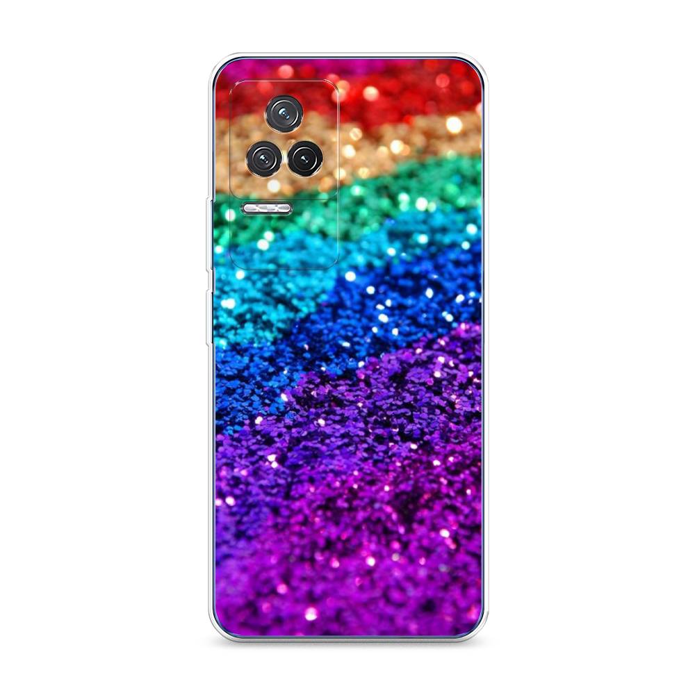 

Чехол Awog на Xiaomi Redmi K50 "Блестящая радуга рисунок", Разноцветный, 312250-3