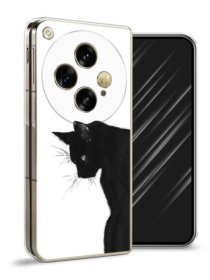 

Чехол Awog на Oppo Find N3 "Black cat", Черный;белый, 2515550-1