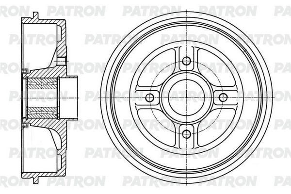 

PATRON Барабан тормозной PATRON PDR1005 комплект 1 шт