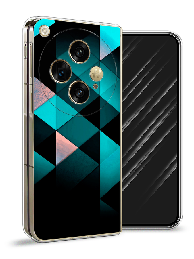 

Чехол Awog на Oppo Find N3 "Геометрия 16", Бирюзовый;черный, 2515550-1