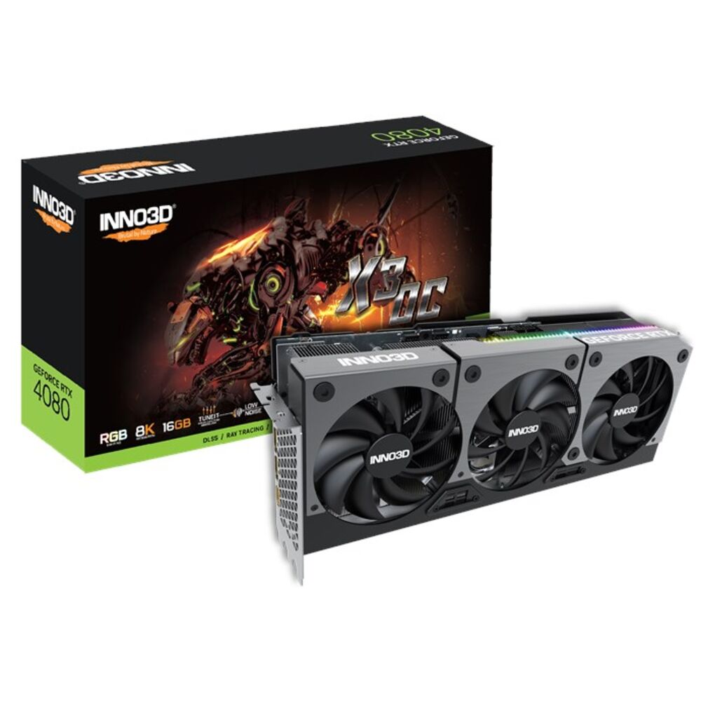 фото Видеокарта inno3d nvidia geforce rtx 4080 16 гб (n40803-166xx-187049n)