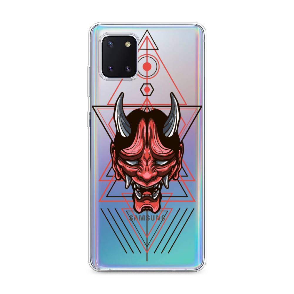 

Чехол на Samsung Galaxy Note 10 Lite "Hanya Oni mask", Серый;красный;черный, 29150-4