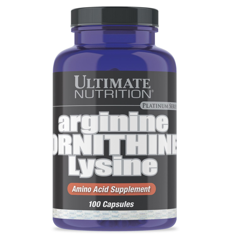 Ultimate Nutrition Arginine/Ornithine/Lysine, 100 капс