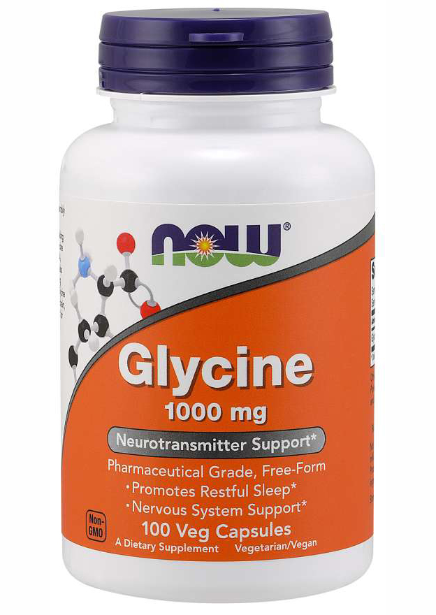 NOW Glycine 100 капс 3395₽