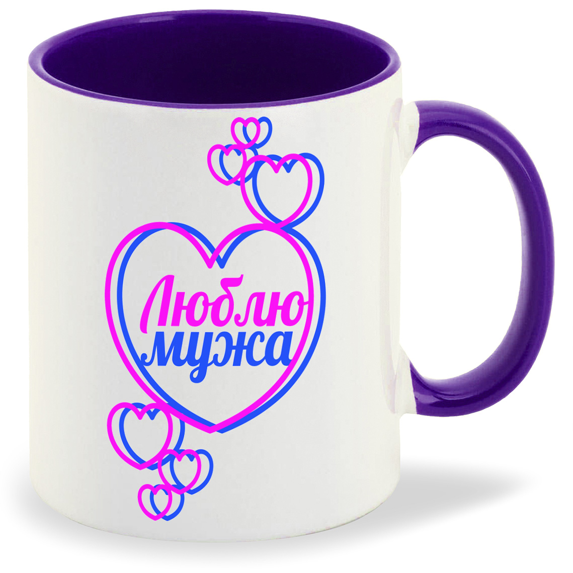 

Кружка CoolPodarok Люблю мужа, Люблю мужа