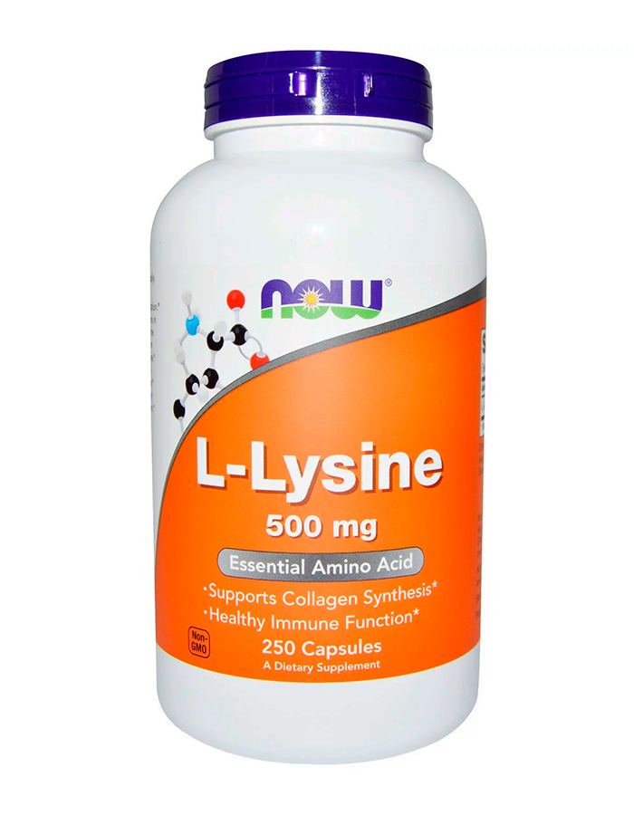 фото Now l-lysine 500 мг, 250 капс