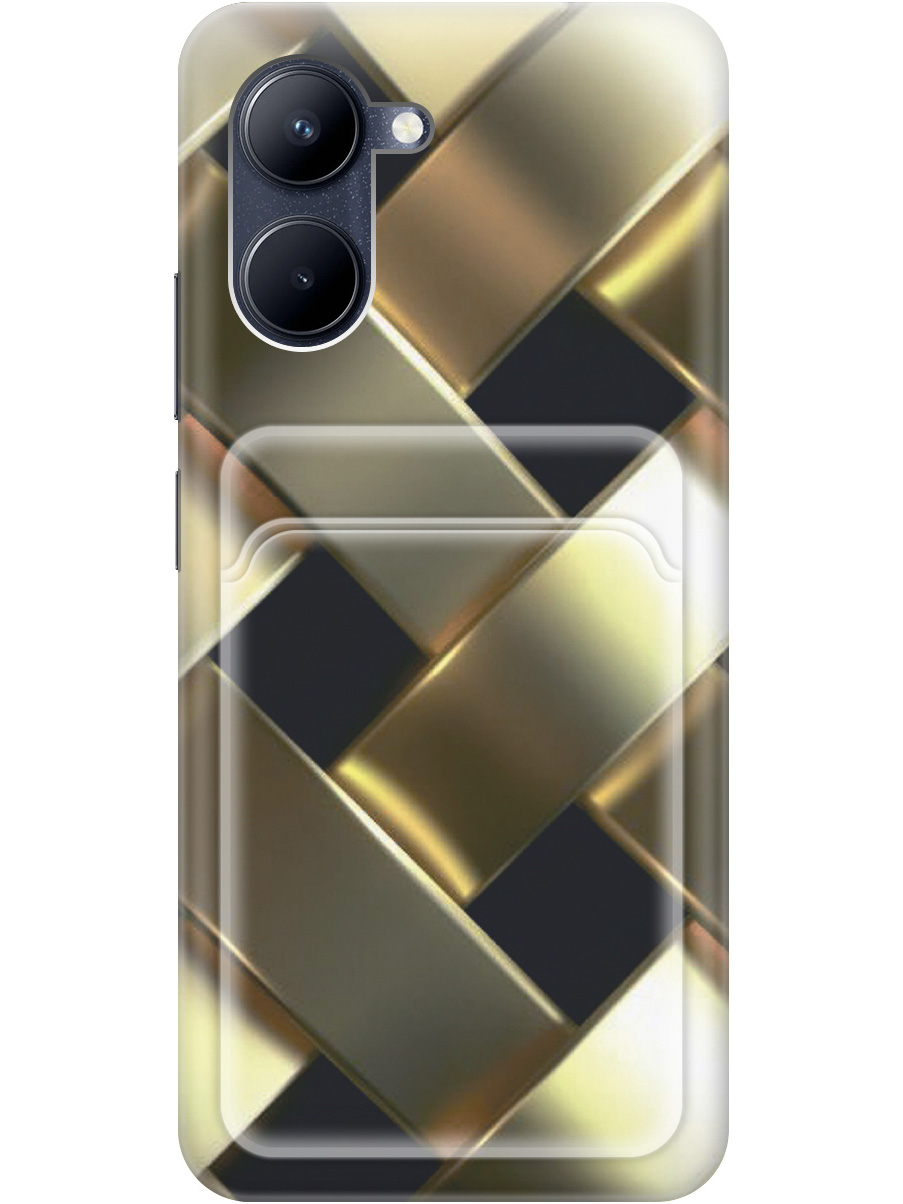 

Силиконовый чехол на realme C33 с рисунком "Золотистое плетение", 20012000