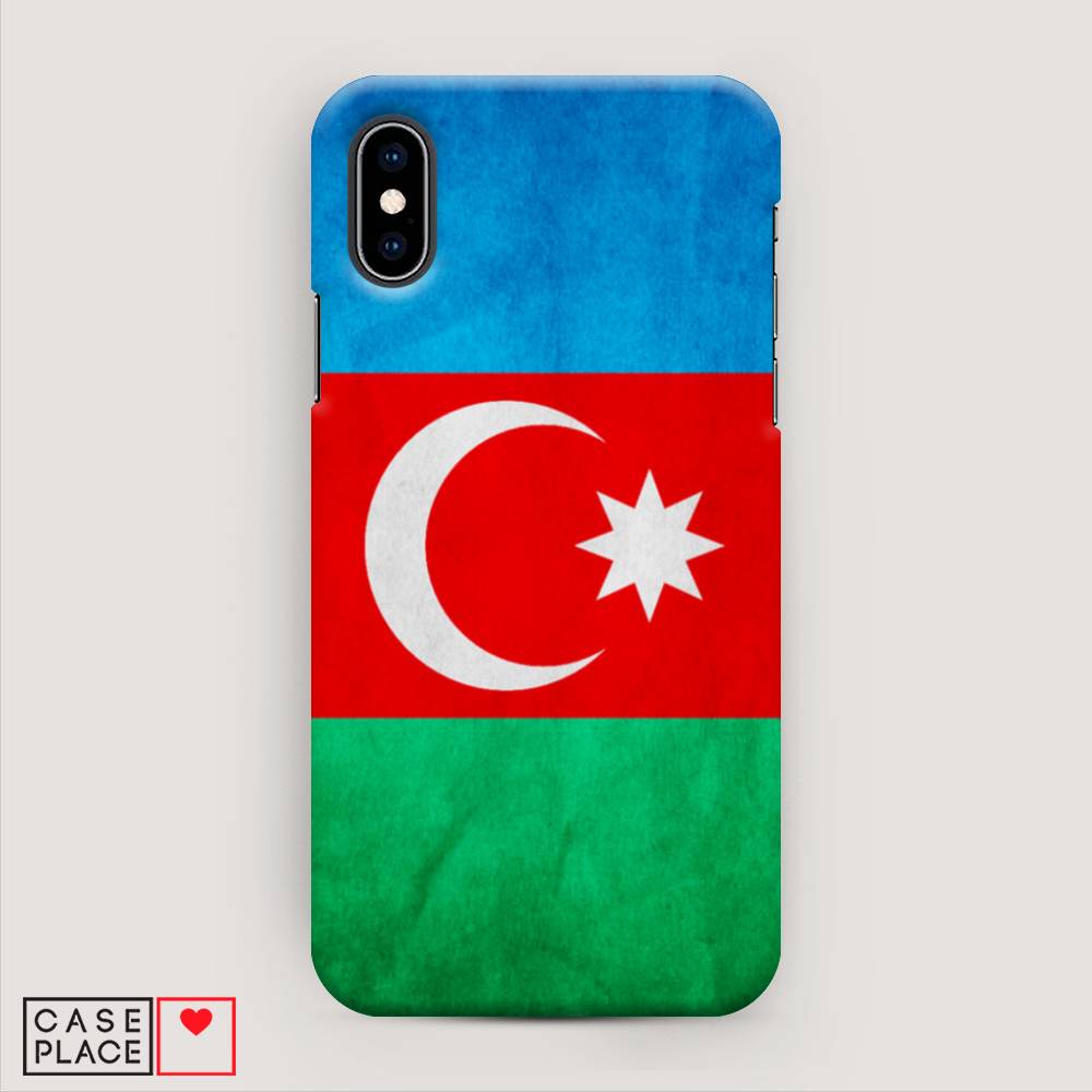 

Пластиковый чехол "Флаг Азербайджана" на Apple iPhone XS (10S), 11820-4