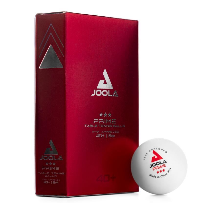 Мячи для настольного тенниса Joola 3 Prime 40+ Plastic ABS x6, White