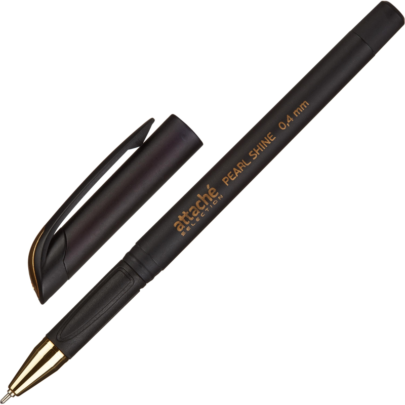 

Ручка шариковая Attache Selection Pearl Shine, синий ст, черн.корп, (3шт.)