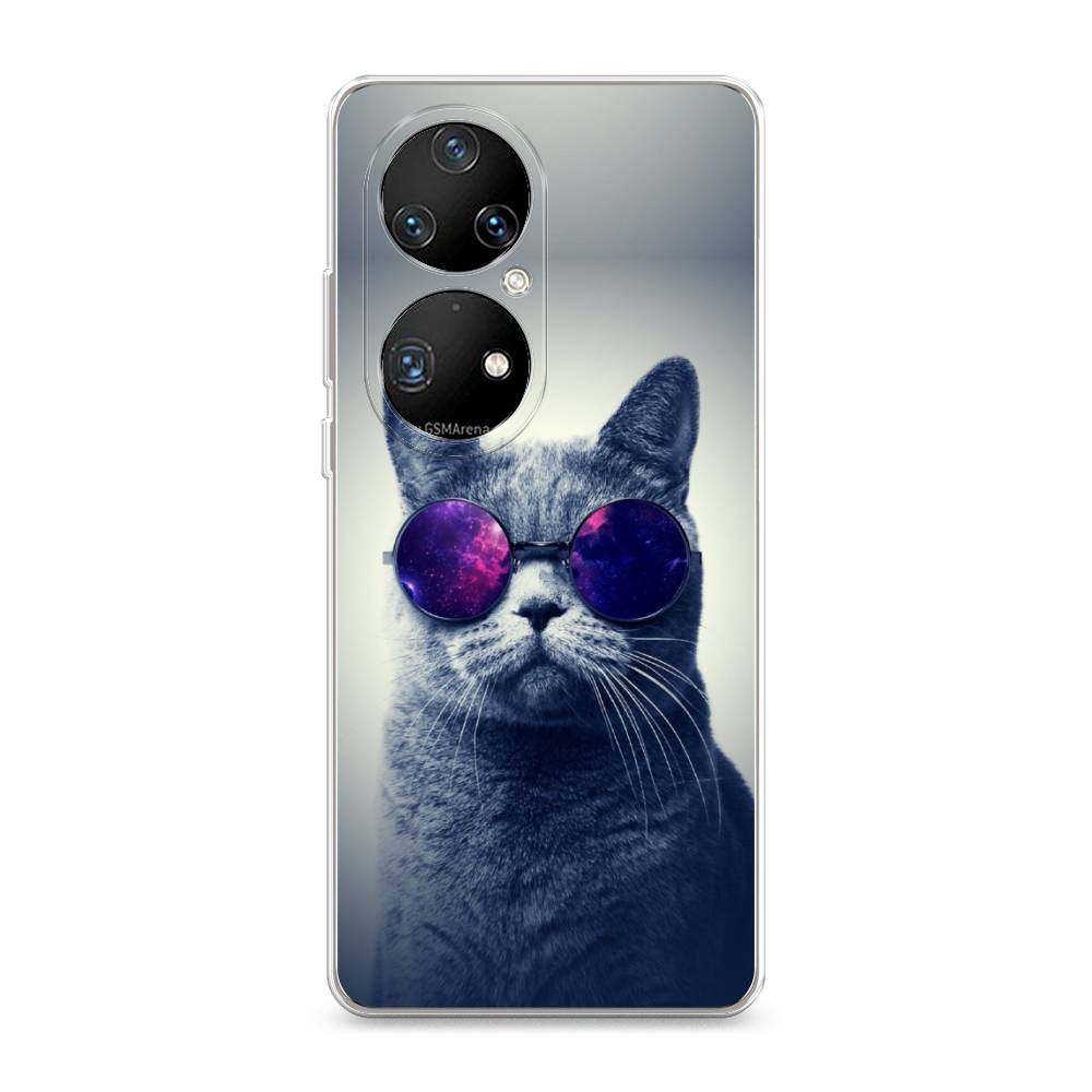 

Чехол Awog на Huawei P50 Pro "Космический кот", Разноцветный, 6105050-1