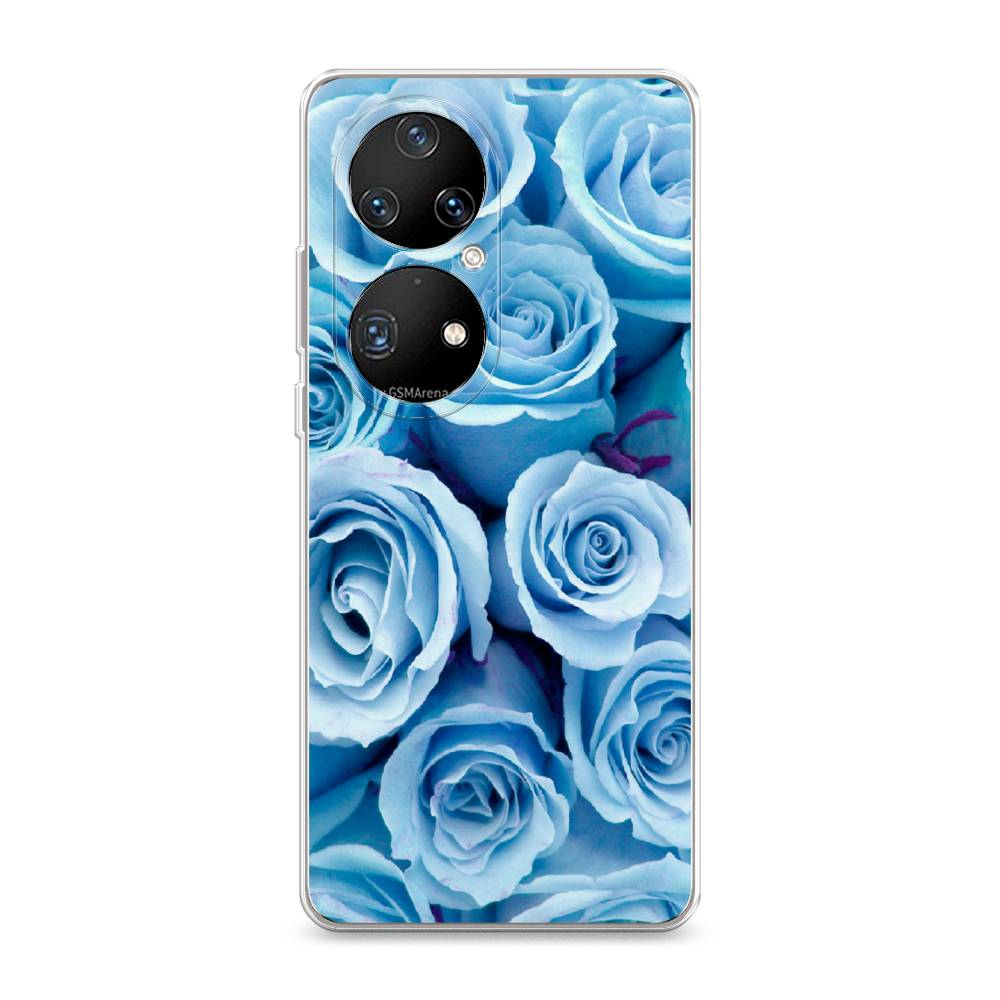 

Чехол Awog на Huawei P50 Pro "Лазурные розы", Разноцветный, 6105050-8
