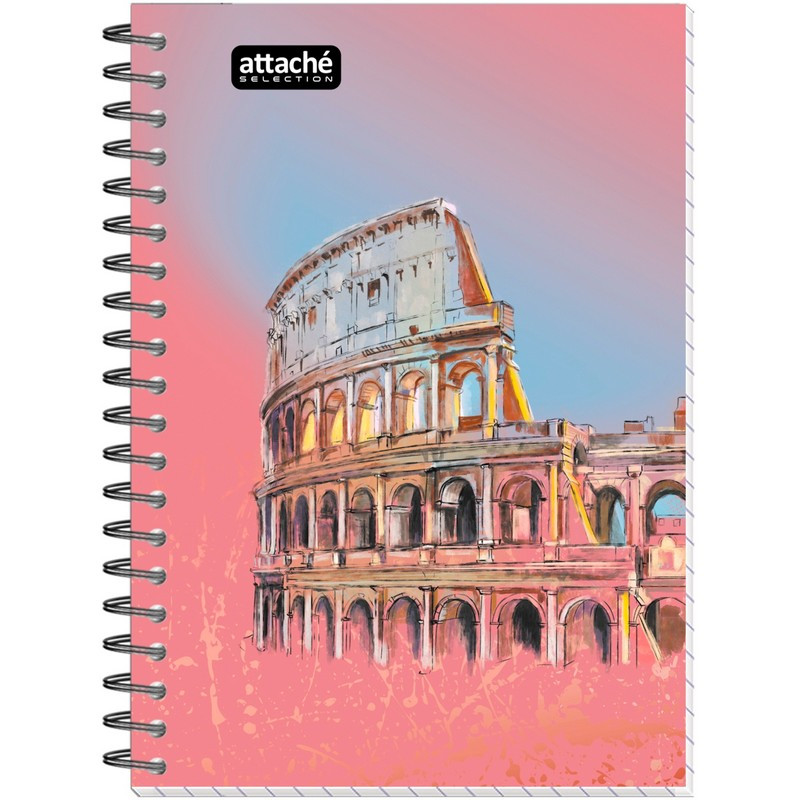 

Бизнес-тетрадь А6,80л,кл,бок.греб,карт+УФлак Attache Selection TravelItaly, (5шт.)