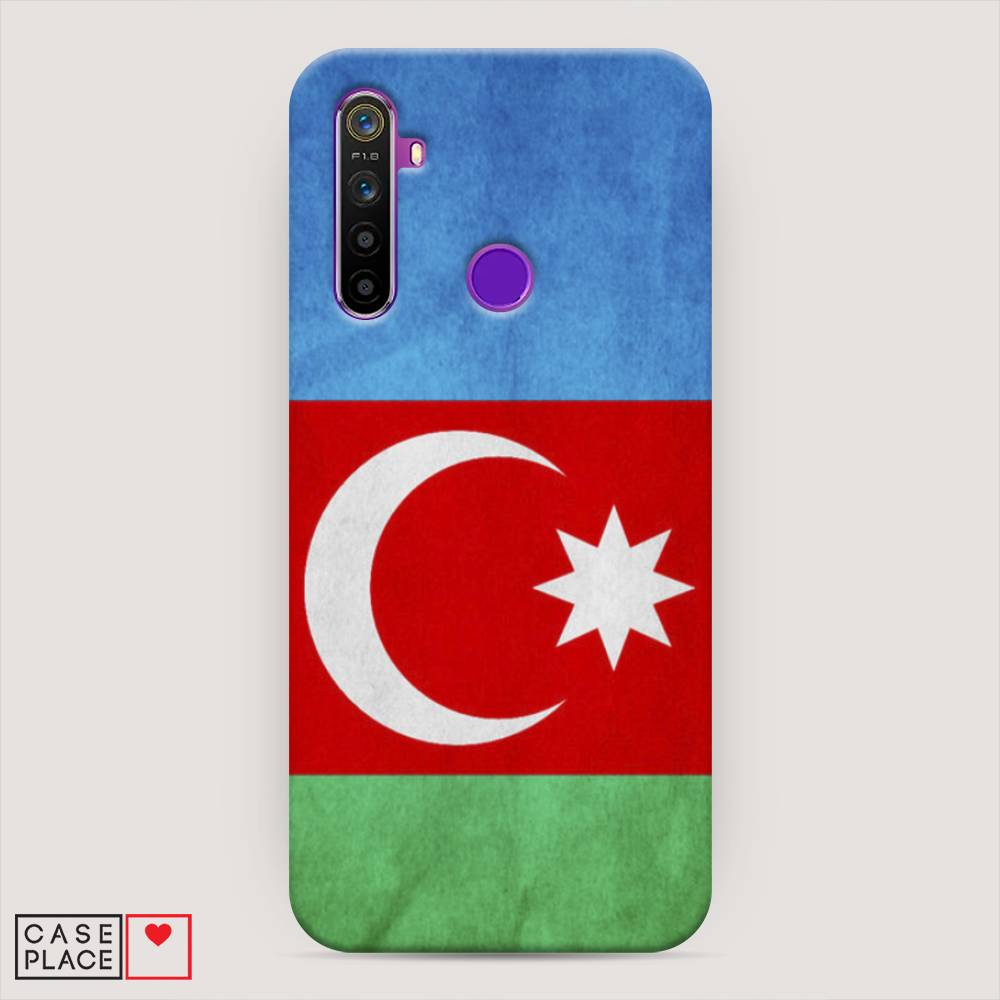 

Пластиковый чехол "Флаг Азербайджана" на Realme 5, 251520-4