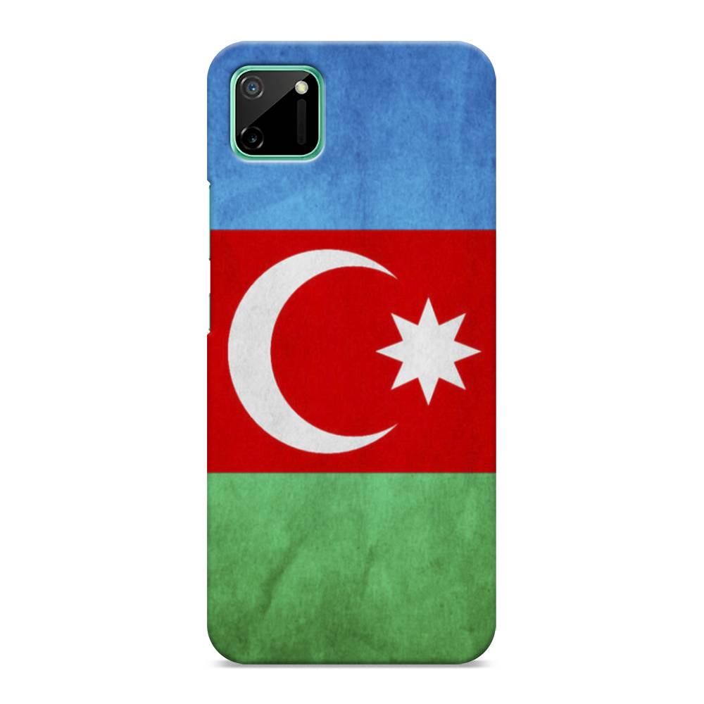 

Пластиковый чехол "Флаг Азербайджана" на Realme C11, 253820-4