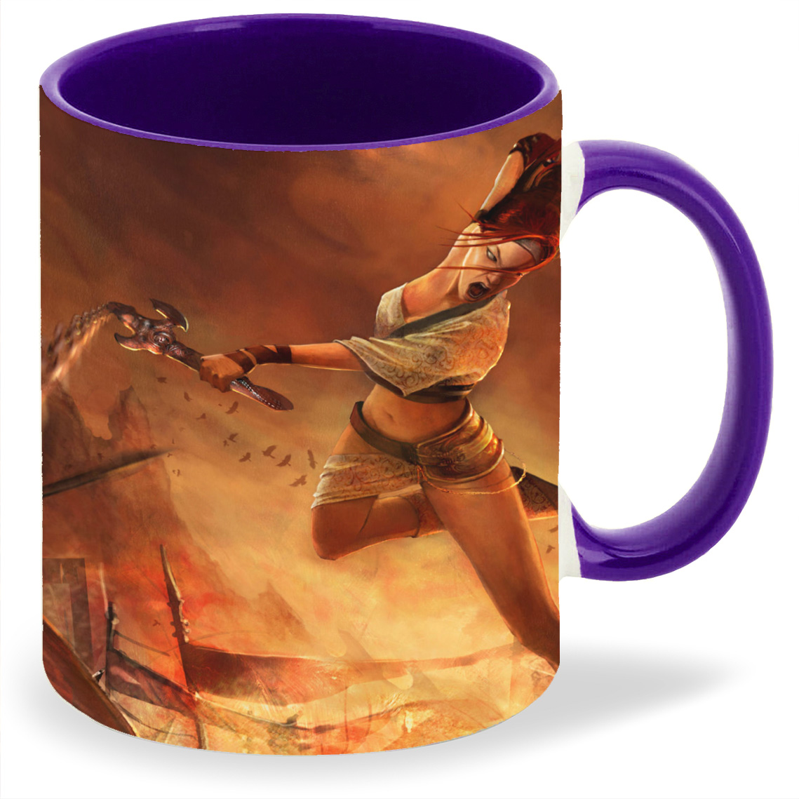 

Кружка CoolPodarok heavenly sword Девушка в бою, heavenly sword Девушка в бою