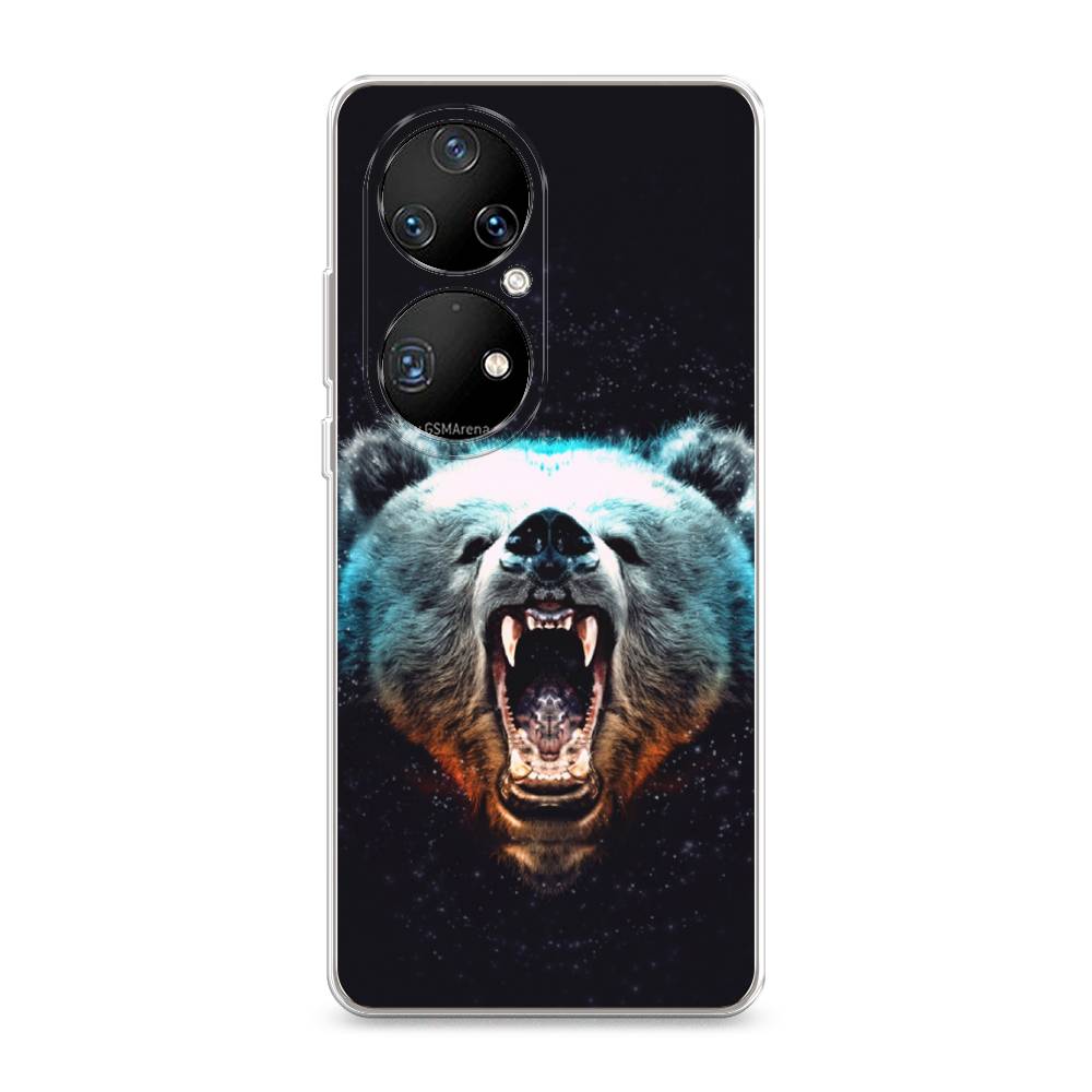 

Чехол Awog на Huawei P50 Pro "Медведь", Разноцветный, 6105050-2