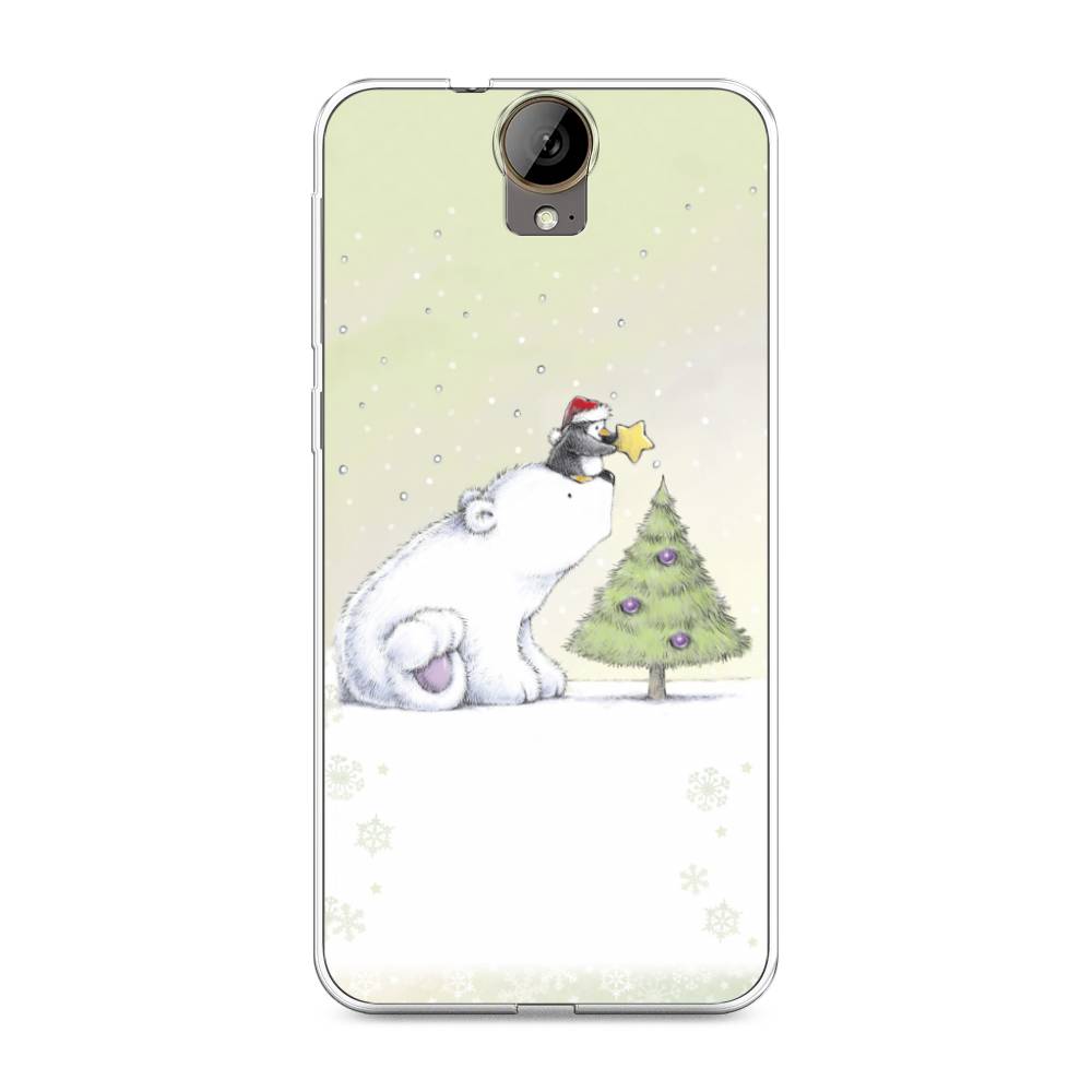 

Чехол на HTC One E9 Plus "Украшение елки", Белый;бежевый, 102250-5