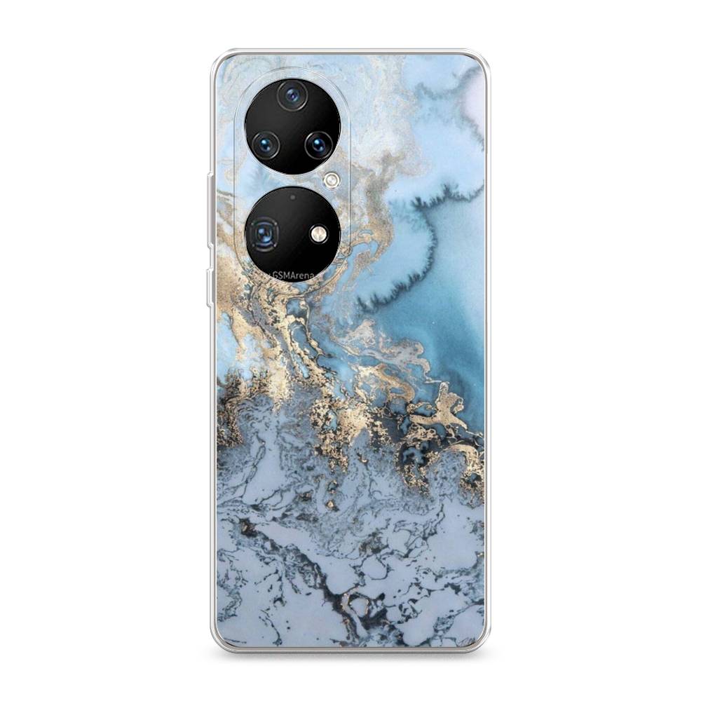 

Чехол Awog на Huawei P50 Pro "Морозная лавина синяя", Разноцветный, 6105050-3