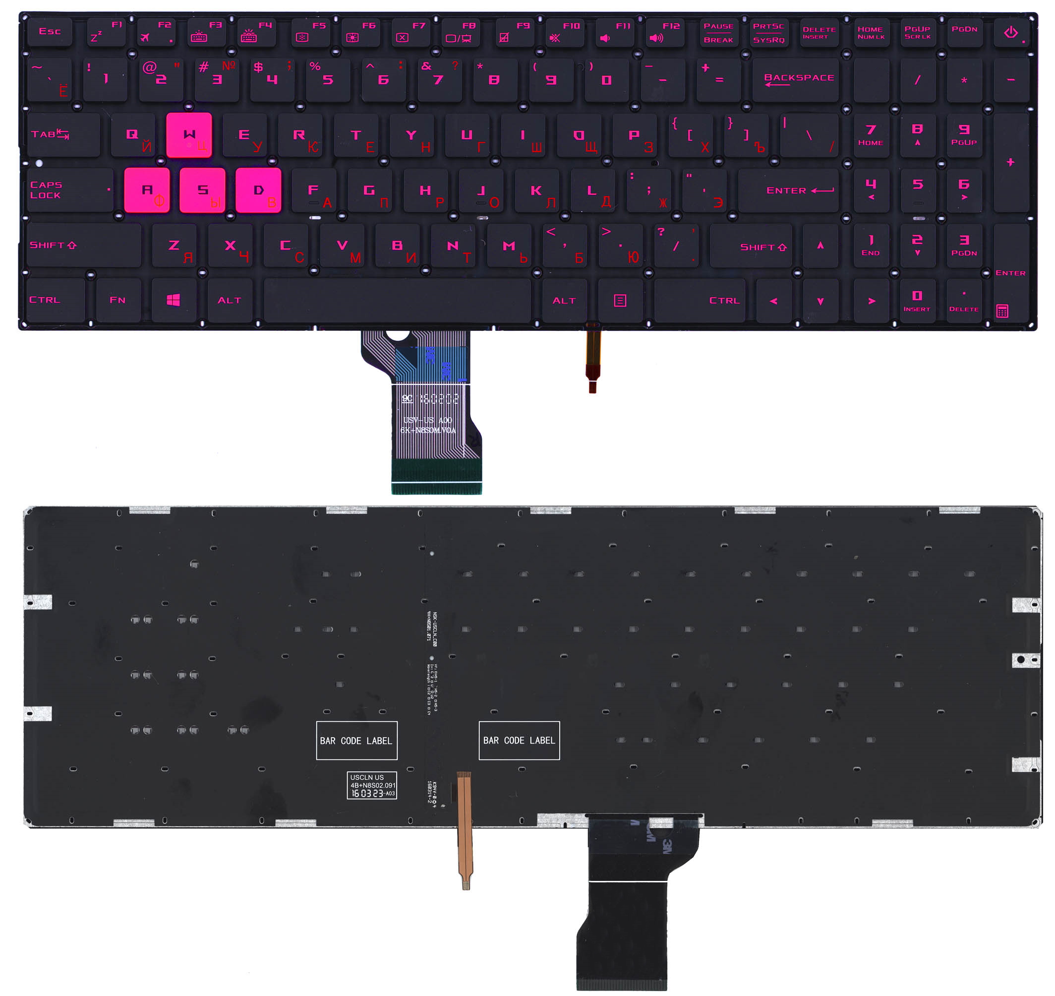 

Клавиатура для ноутбука Asus ROG GL502VM