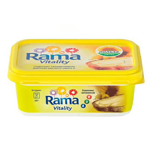 

Спред растительно-жировой Rama Vitality 55 % СЗМЖ 250 г