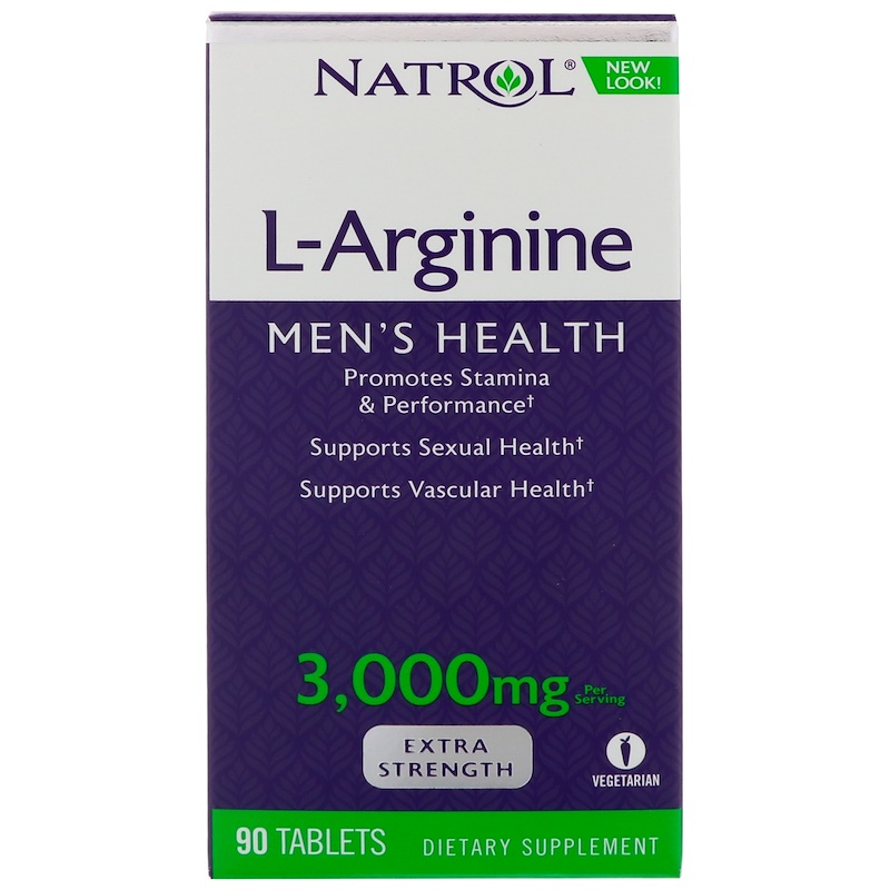 Natrol L-Arginine 3000 mg, 90 таб