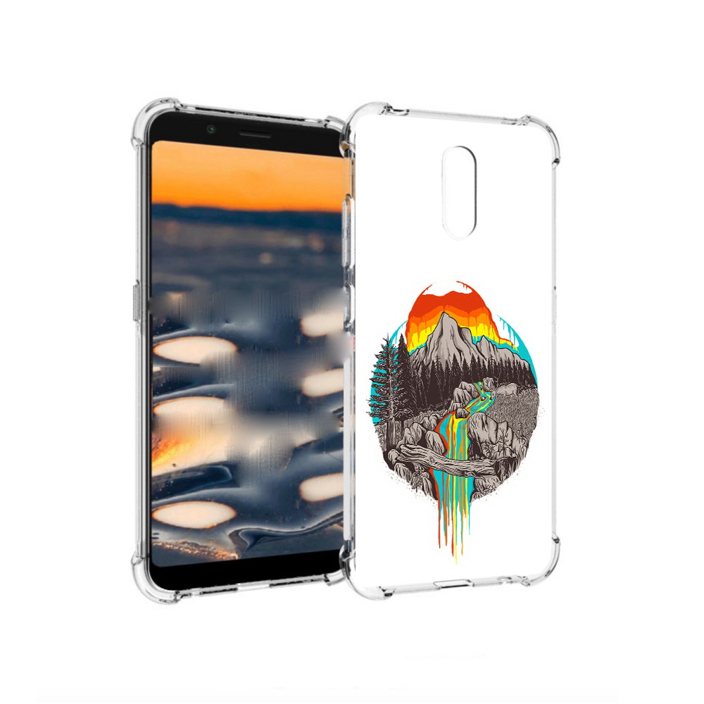 

Чехол MyPads Tocco для Nokia C2 Радужный водопад (PT227055.113.144), Прозрачный, Tocco