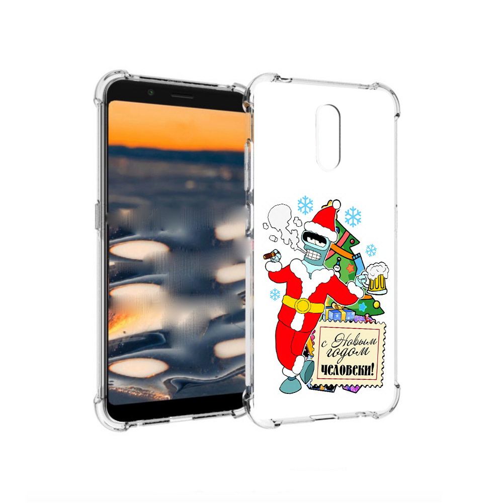 Чехол MyPads Tocco для Nokia C2 С новым годом человеки (PT227055.113.150)