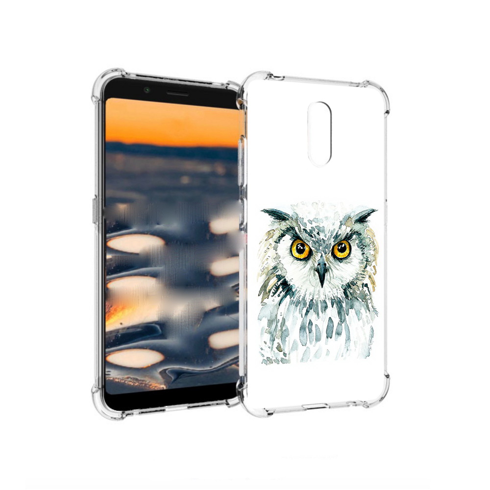 

Чехол MyPads Tocco для Nokia C2 Серьезная сова (PT227055.113.156), Прозрачный, Tocco