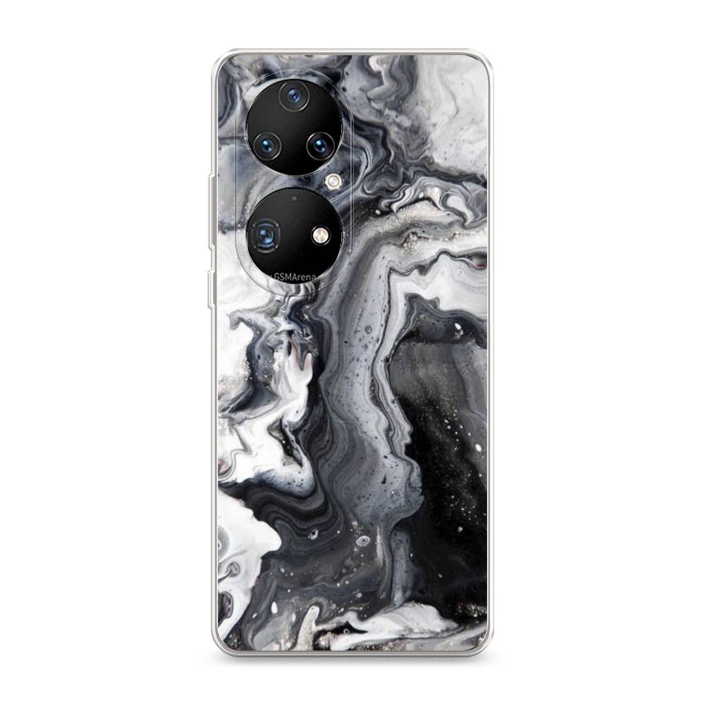 

Чехол Awog на Huawei P50 Pro "Бело-черные сложные полосы", Разноцветный, 6105050-3