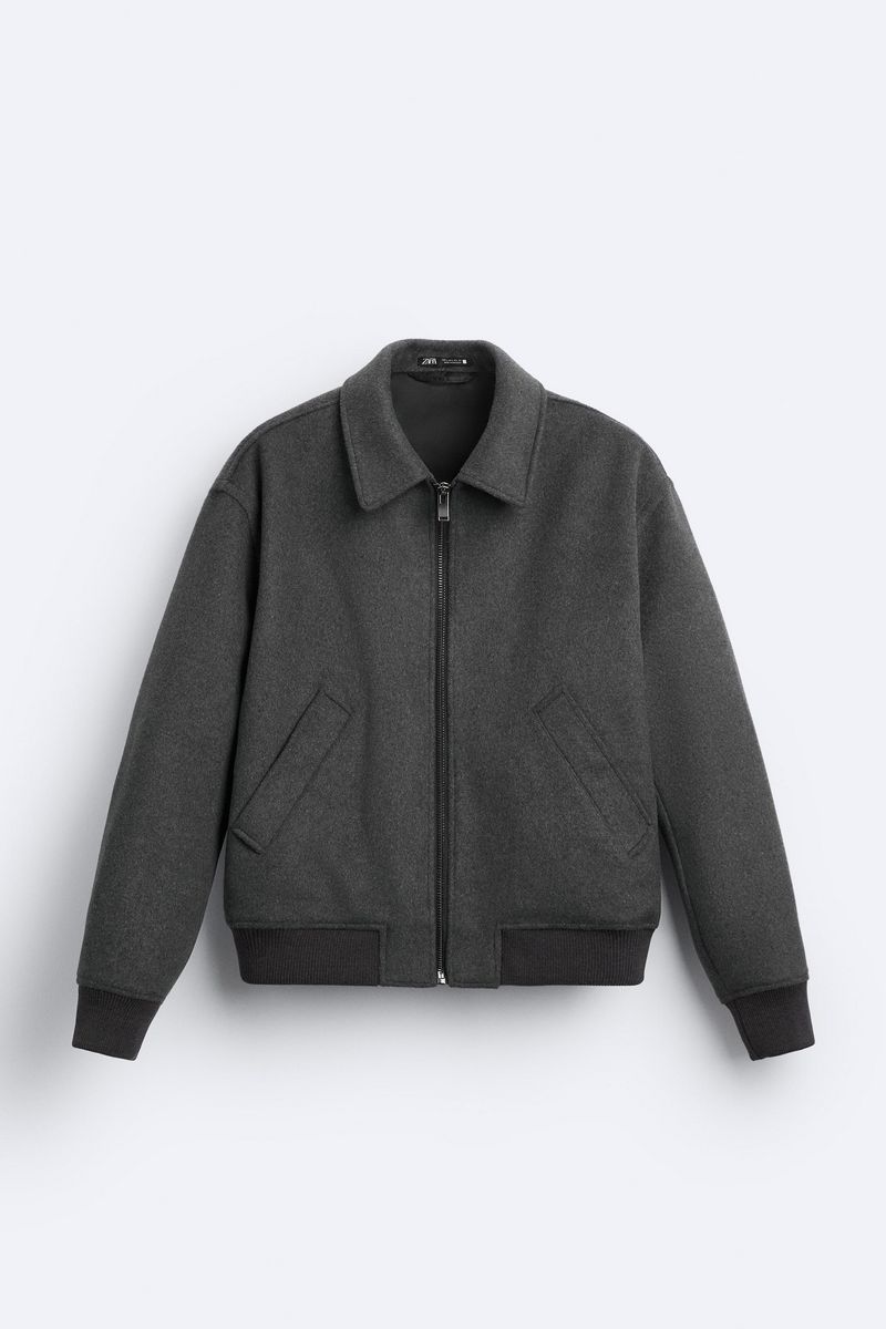 

Куртка мужская ZARA 09621448 серая XL, Серый, 09621448